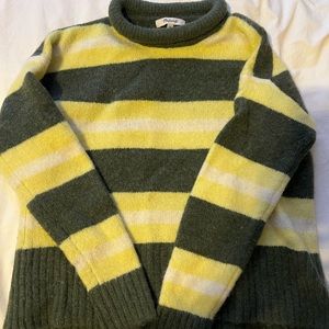 Madewell striped mock neck sweater